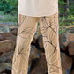 Vintage Print Casual Men's Trousers