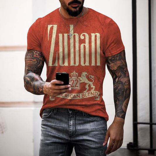Men's Printed Vintage Retro Rock T-Shirt