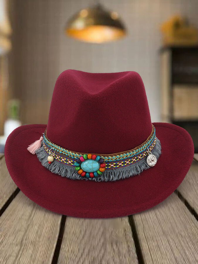 Western National Style Top Hat