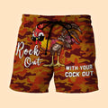 Rock Out With Your Cock Out Custom Beach Shorts - Swim Trunks