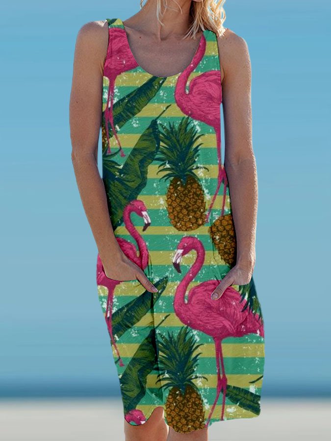 Flamingo Resort Dress