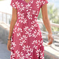 Leaf V Neck Elegant Dresses