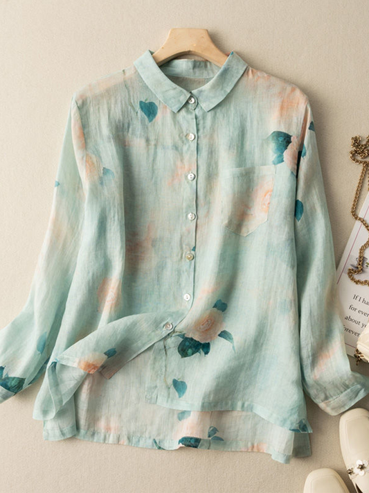 Women's Loose Casual Long Sleeve Shirt