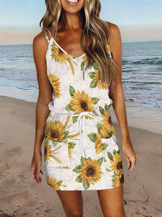 Floral Print Slip Dress