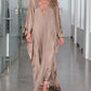 Shirt Satin Gold Oversized Resort Robe Beach Dress