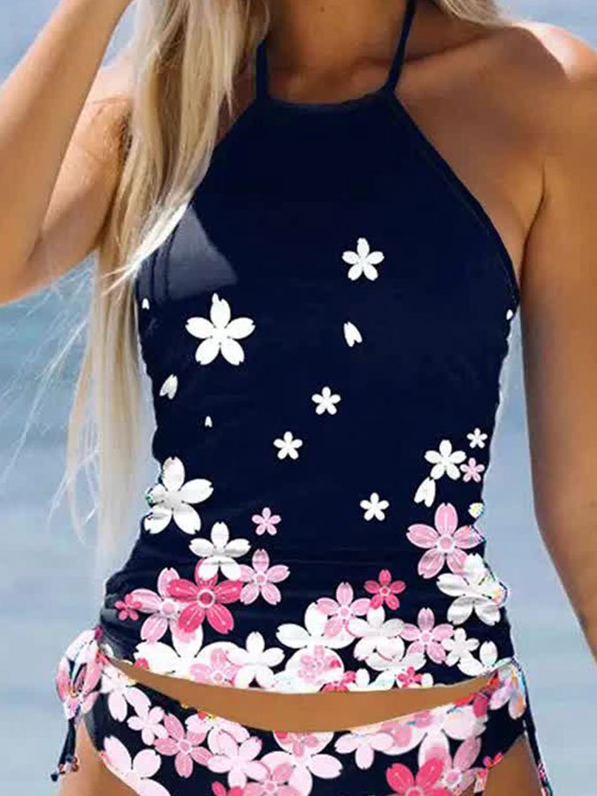 Floral Halterneck Swimsuit