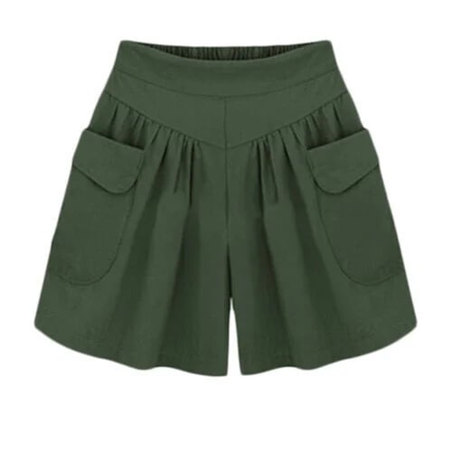 Hot SaleWomen Beach Casual Hot Shorts with Elastic Waistband