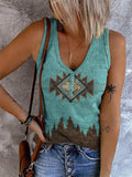Western Print Vest