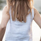 Ladies Cotton Linen Sleeveless Simple Shirt