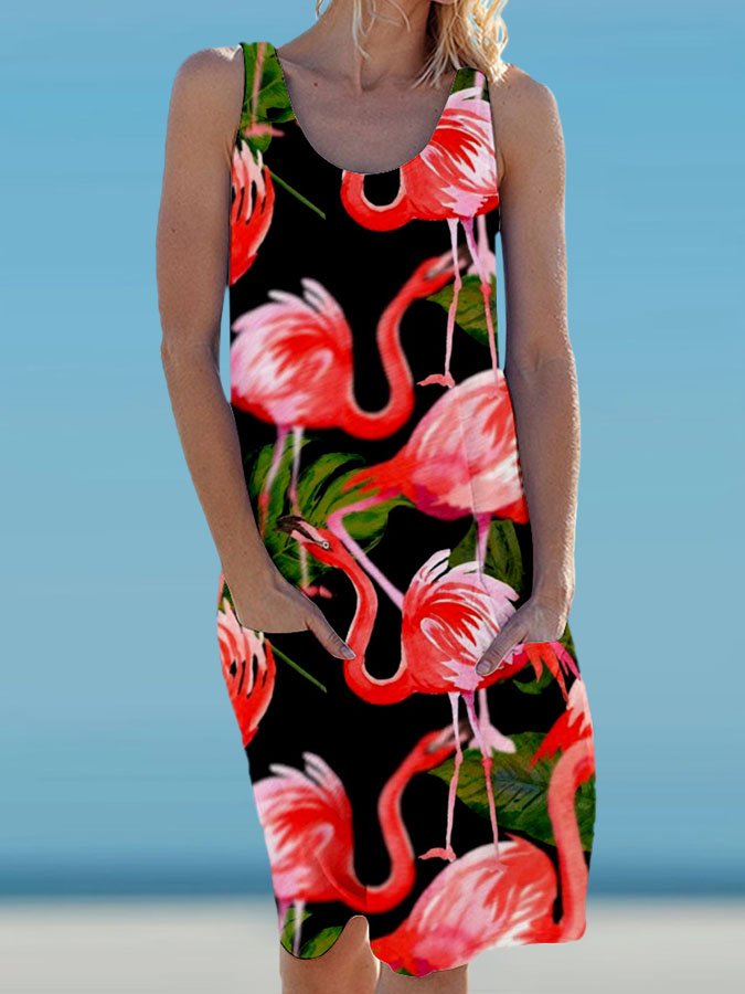 Flamingo Resort Dress