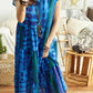 Tie Dye Printed Casual Dress