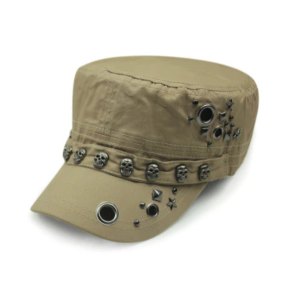 Skull Army Hat