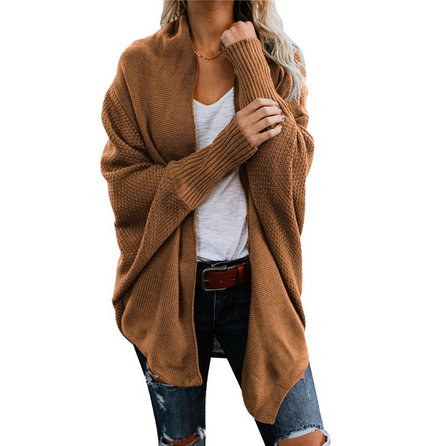2022 Autumn Winter Knitted Cardigan For Women Long Sleeve