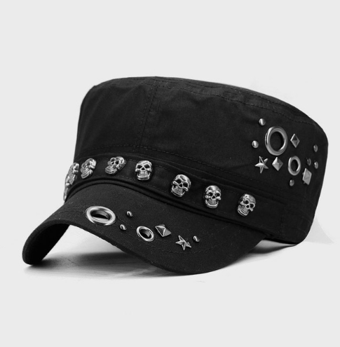 Skull Army Hat