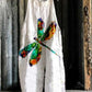 Casual lovely Dragonfly print Jumpsuit