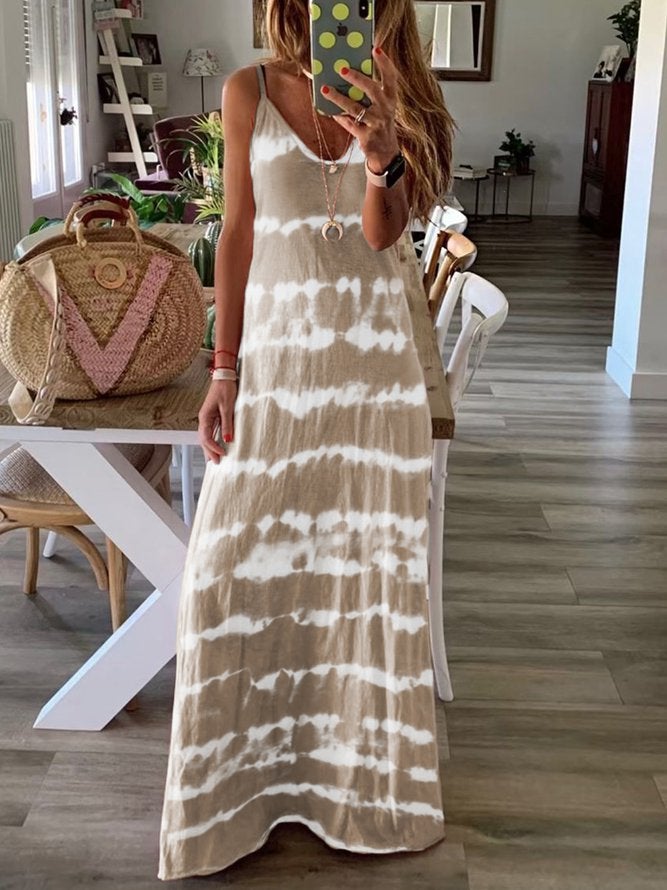 Women's Dip-Dyed Sleeveless Dress