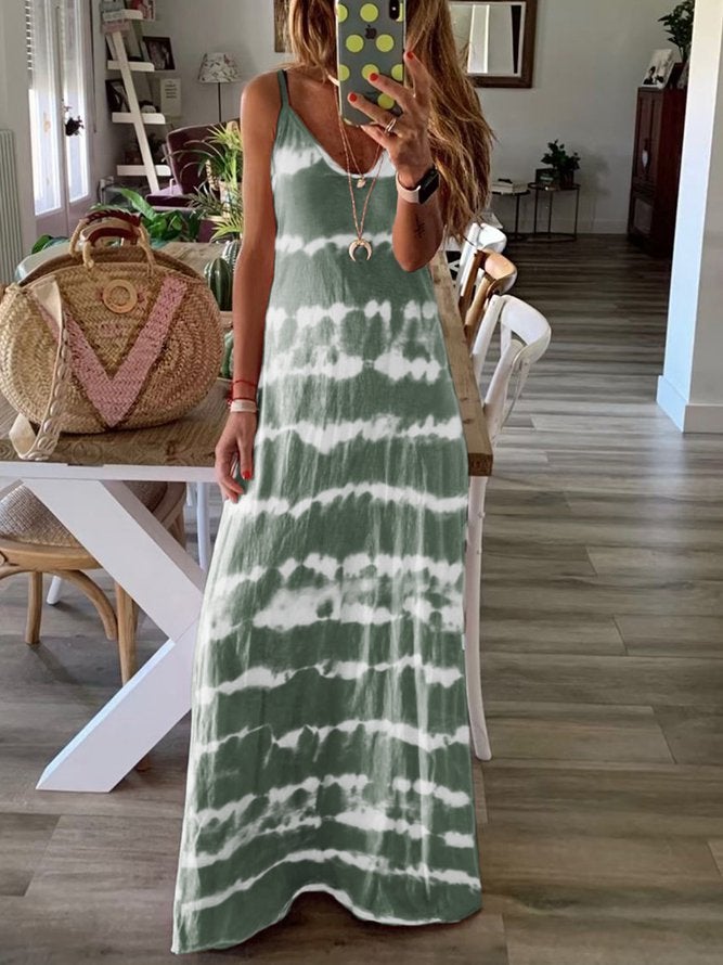 Women's Dip-Dyed Sleeveless Dress