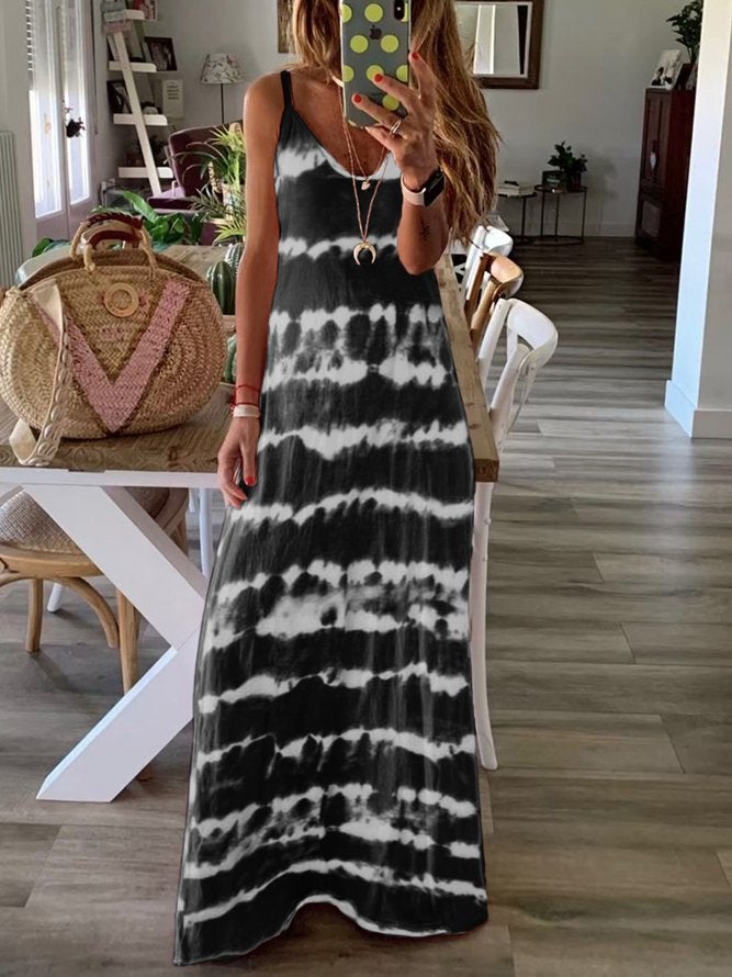 Women's Dip-Dyed Sleeveless Dress