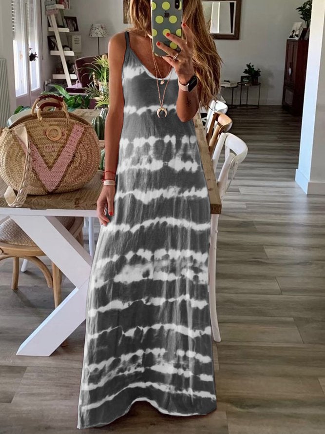 Women's Dip-Dyed Sleeveless Dress