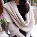 Trendy Knitted Sweater-Scarf With Sleeves