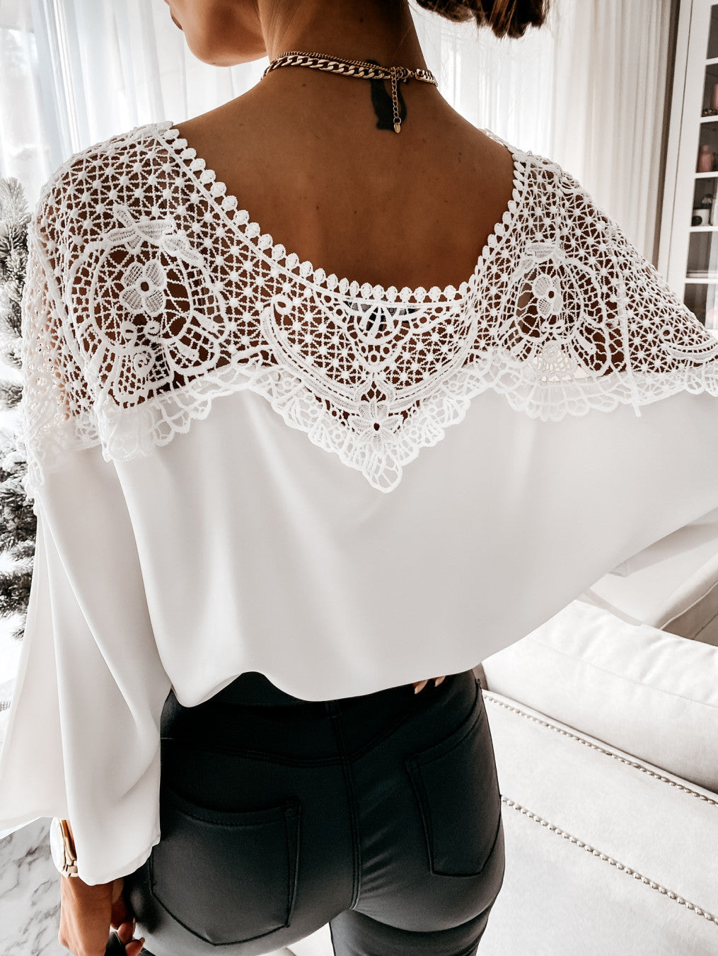 Snow Embroidered Blouse
