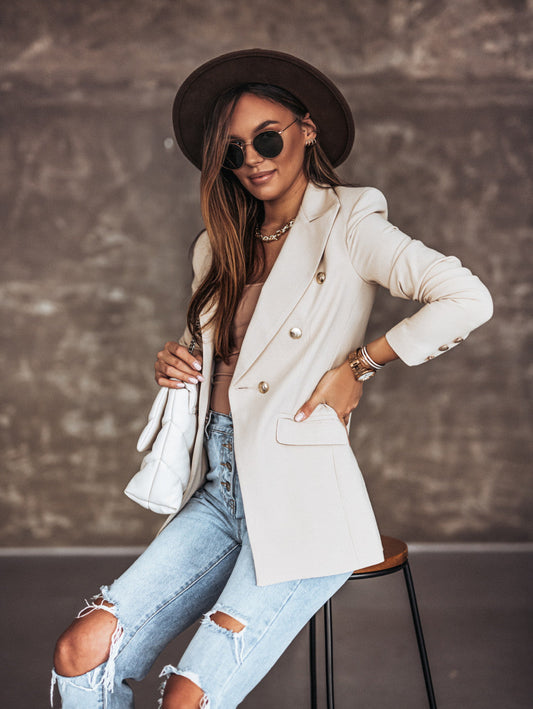 Cream Autumn Blazer
