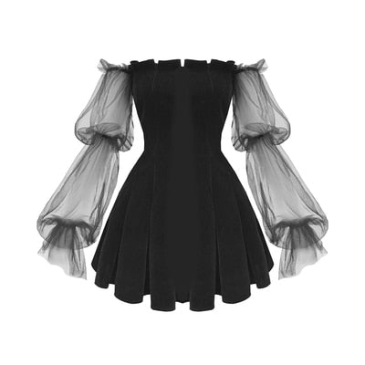 The Bubble Goth Mini Dress