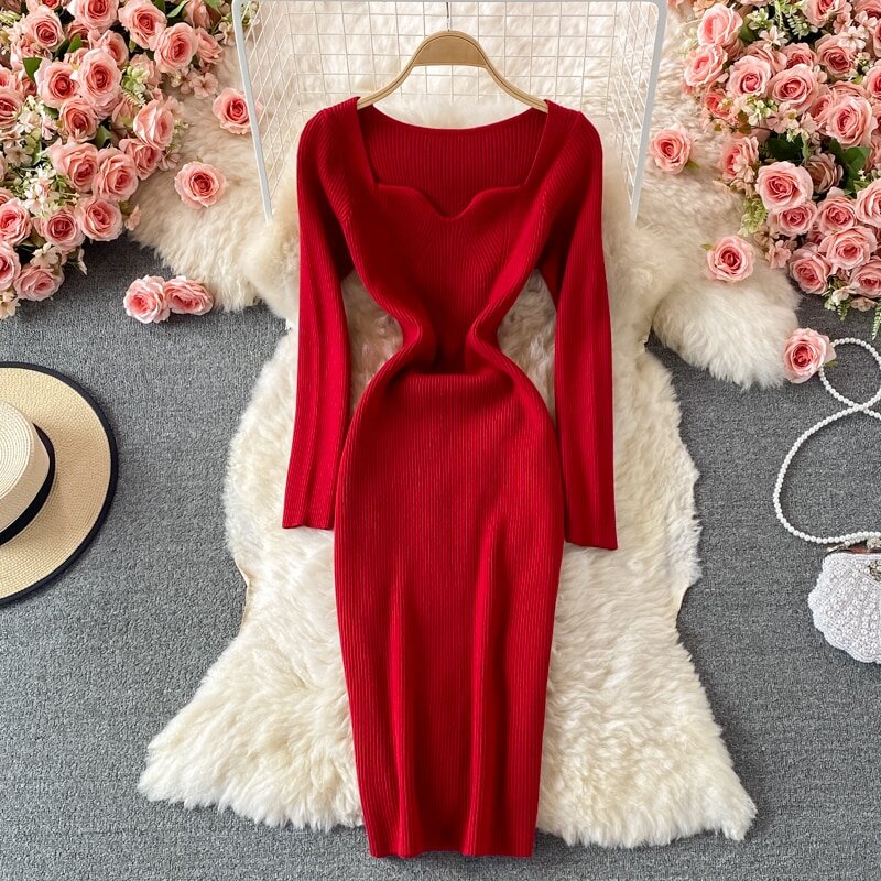 Isabella Knit Pencil Dress