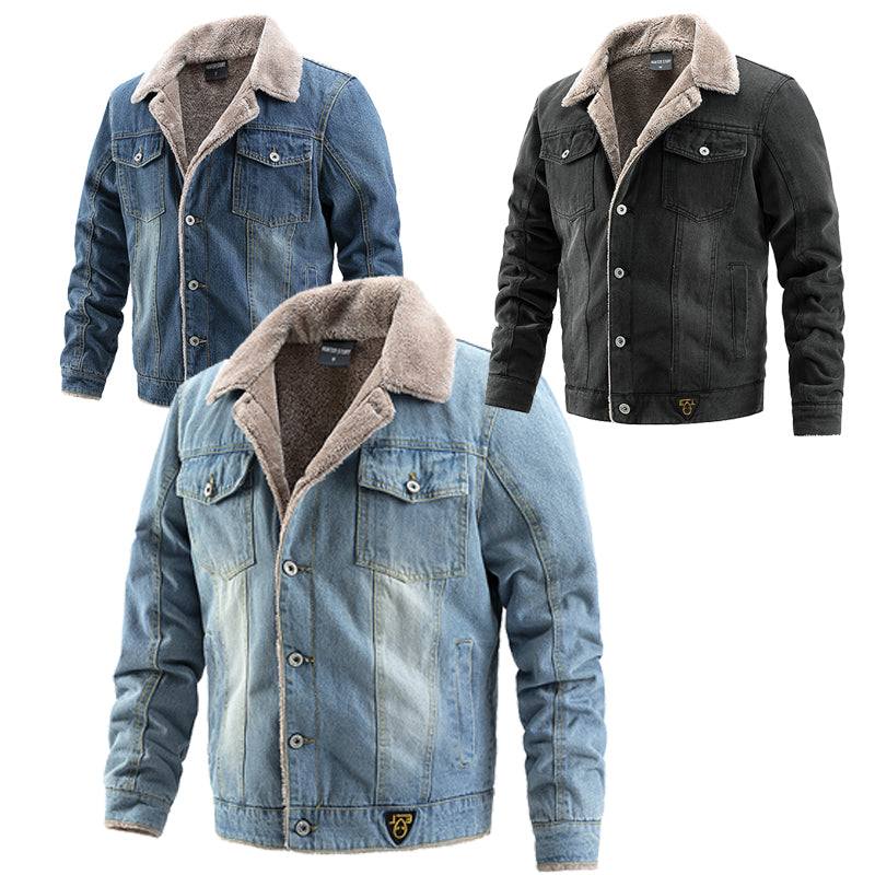 Men's Denim Motorcycle Jacket