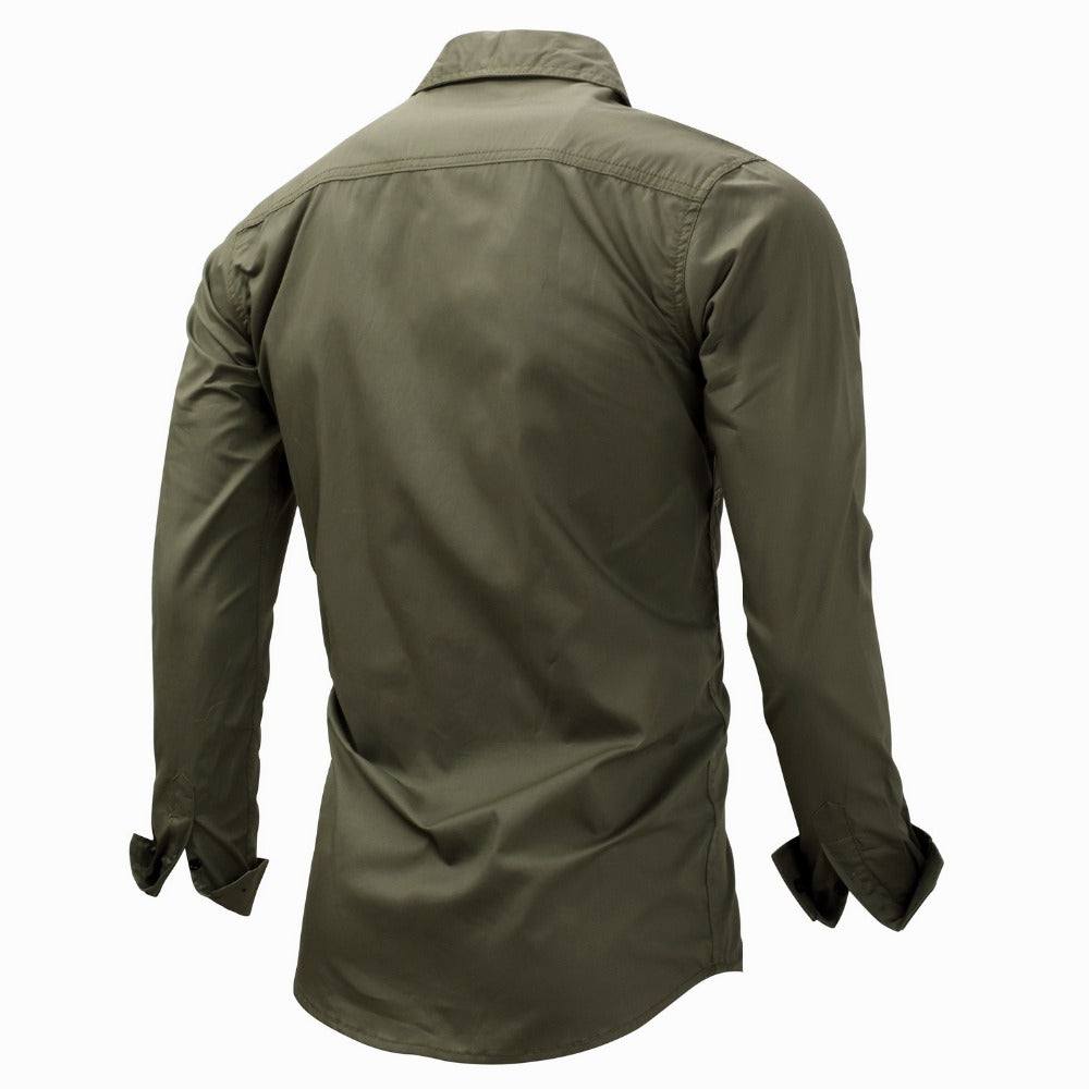 Men's Zipper Long Sleeve Shirt