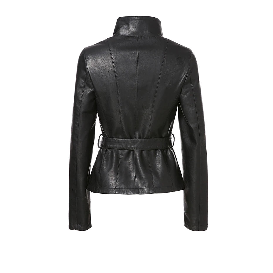 Hellebore Leather Jacket With Belt