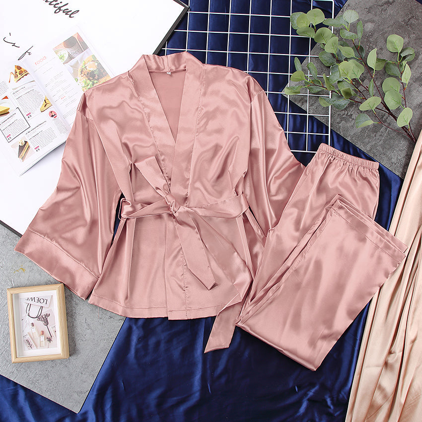 Elegant Satin Pajamas