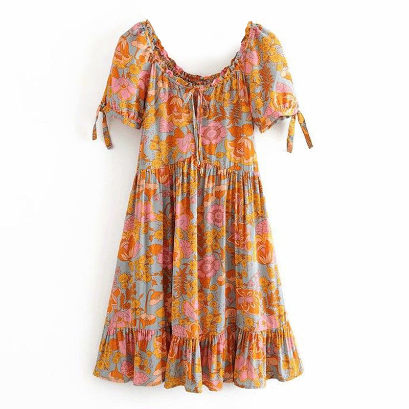 Vintage Boho Summer Dress