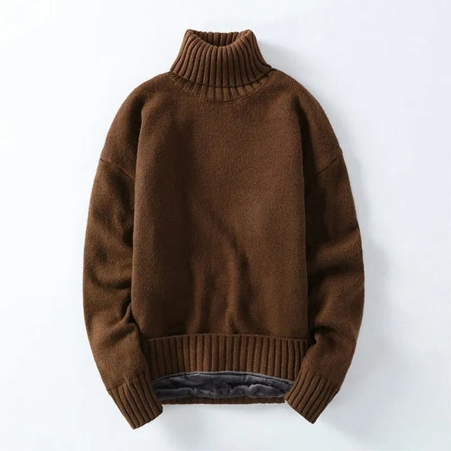 Fleeced Turtleneck