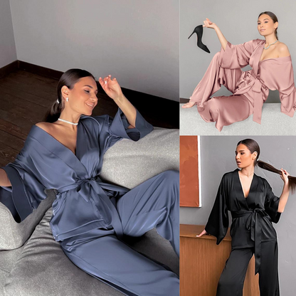 Elegant Satin Pajamas