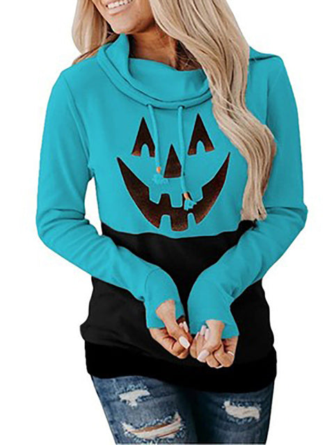 New Women's Knitted Pullover Turtleneck Lace-up Tops