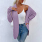 Middle Length Wrapped Women Cardigan Sweater With Pocket