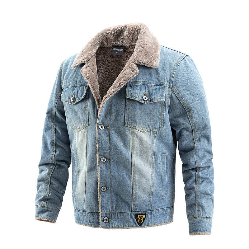 Men's Denim Motorcycle Jacket