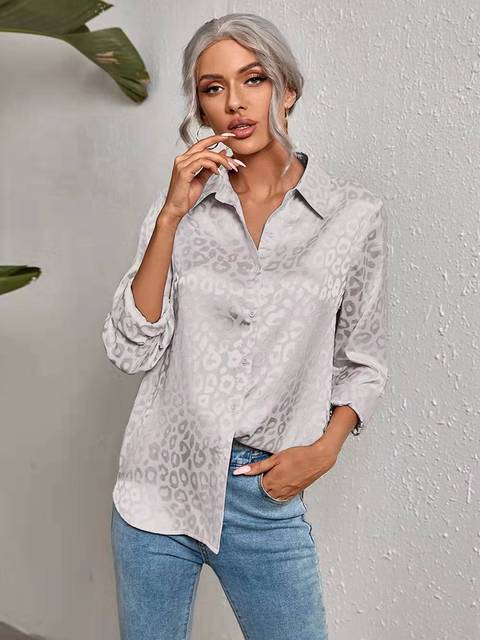 2022 Work Wear Turn-down Collar Long Sleeve