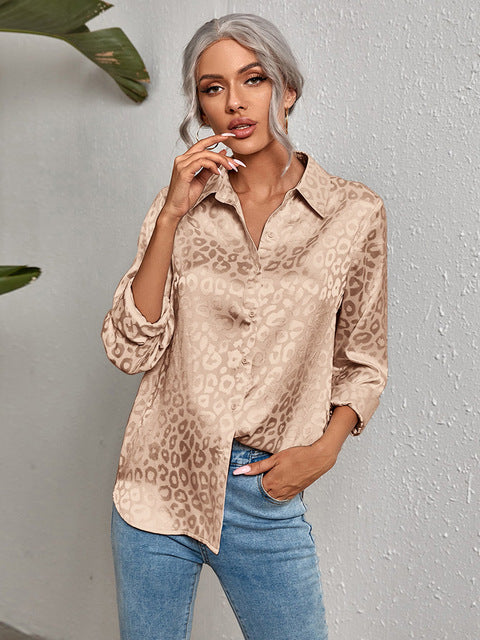 2022 Work Wear Turn-down Collar Long Sleeve