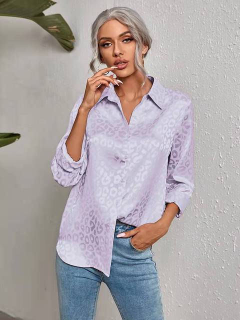 2022 Work Wear Turn-down Collar Long Sleeve