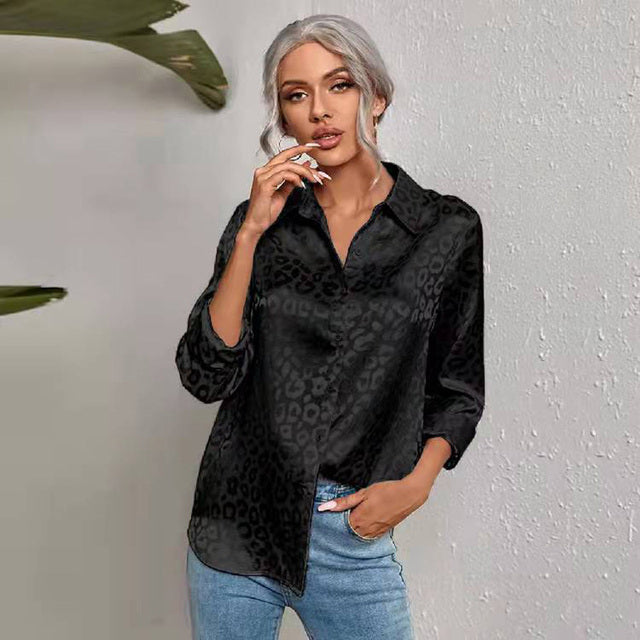 2022 Work Wear Turn-down Collar Long Sleeve