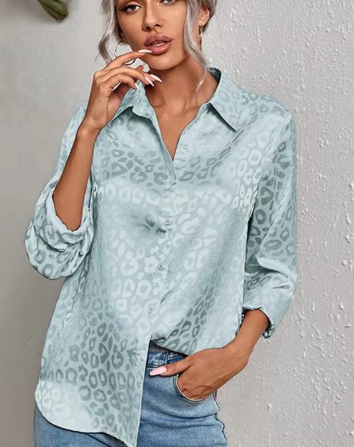 2022 Work Wear Turn-down Collar Long Sleeve
