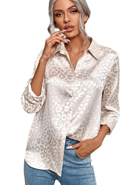 2022 Work Wear Turn-down Collar Long Sleeve