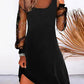 Women's Lantern Sleeve Knee Length Dress