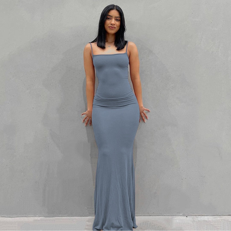 Fashion Sexy Skims Plus Size long Dress Backless Evening Maxi Dress Women Party Club Ladies Bodycon Peach Hip Elegant Long Dresses For Woman Hot Trends