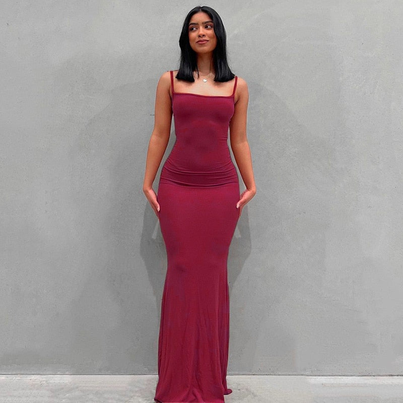 Fashion Sexy Skims Plus Size long Dress Backless Evening Maxi Dress Women Party Club Ladies Bodycon Peach Hip Elegant Long Dresses For Woman Hot Trends