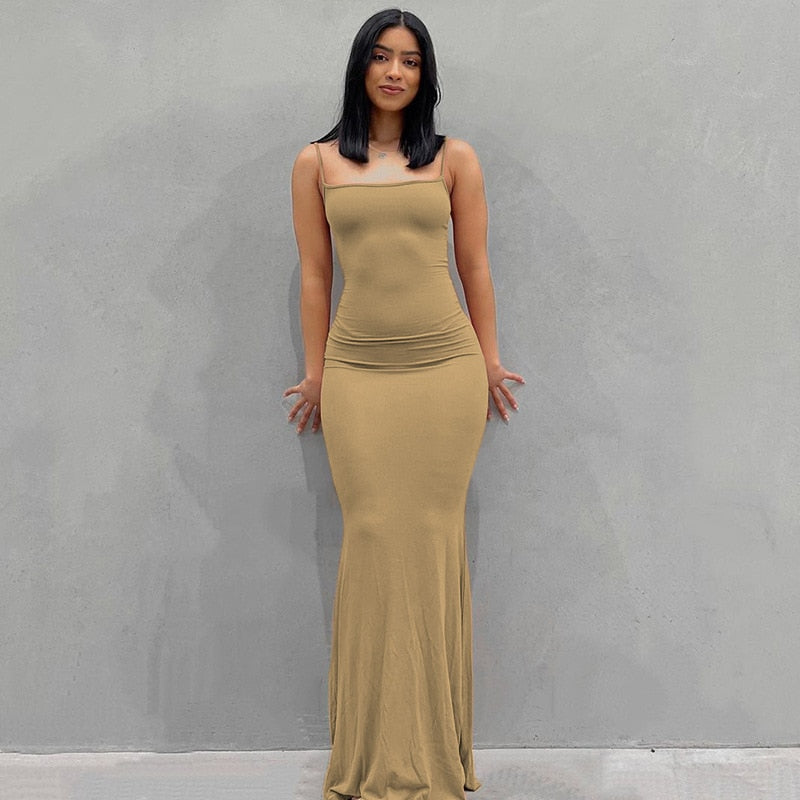 Fashion Sexy Skims Plus Size long Dress Backless Evening Maxi Dress Women Party Club Ladies Bodycon Peach Hip Elegant Long Dresses For Woman Hot Trends
