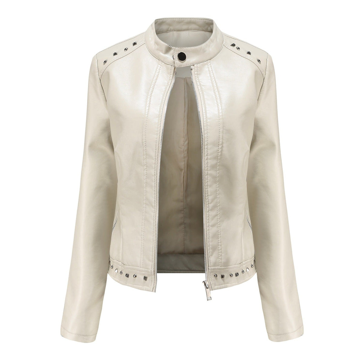 Rivet motorcycle leather jacket