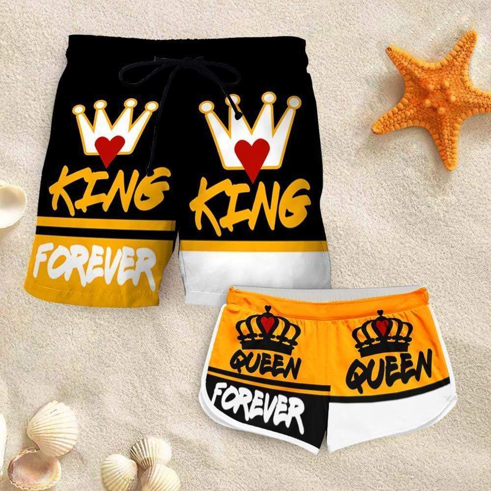 Couple Matching - Forerver King & Queen - Shorts